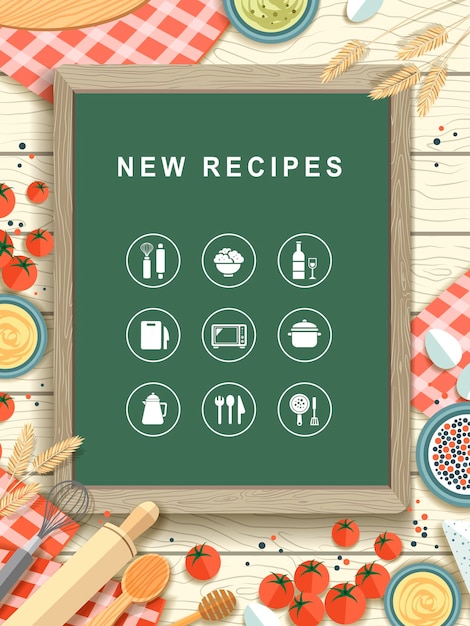 Step-by-step cooking utensils